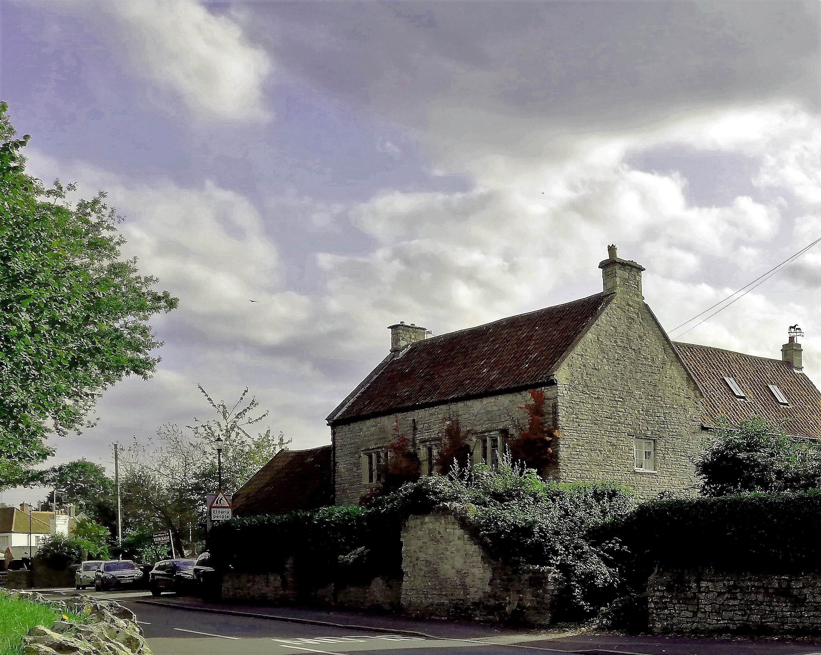 farm opposite church